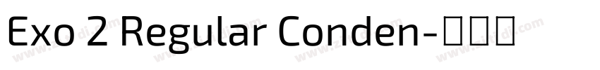 Exo 2 Regular Conden字体转换